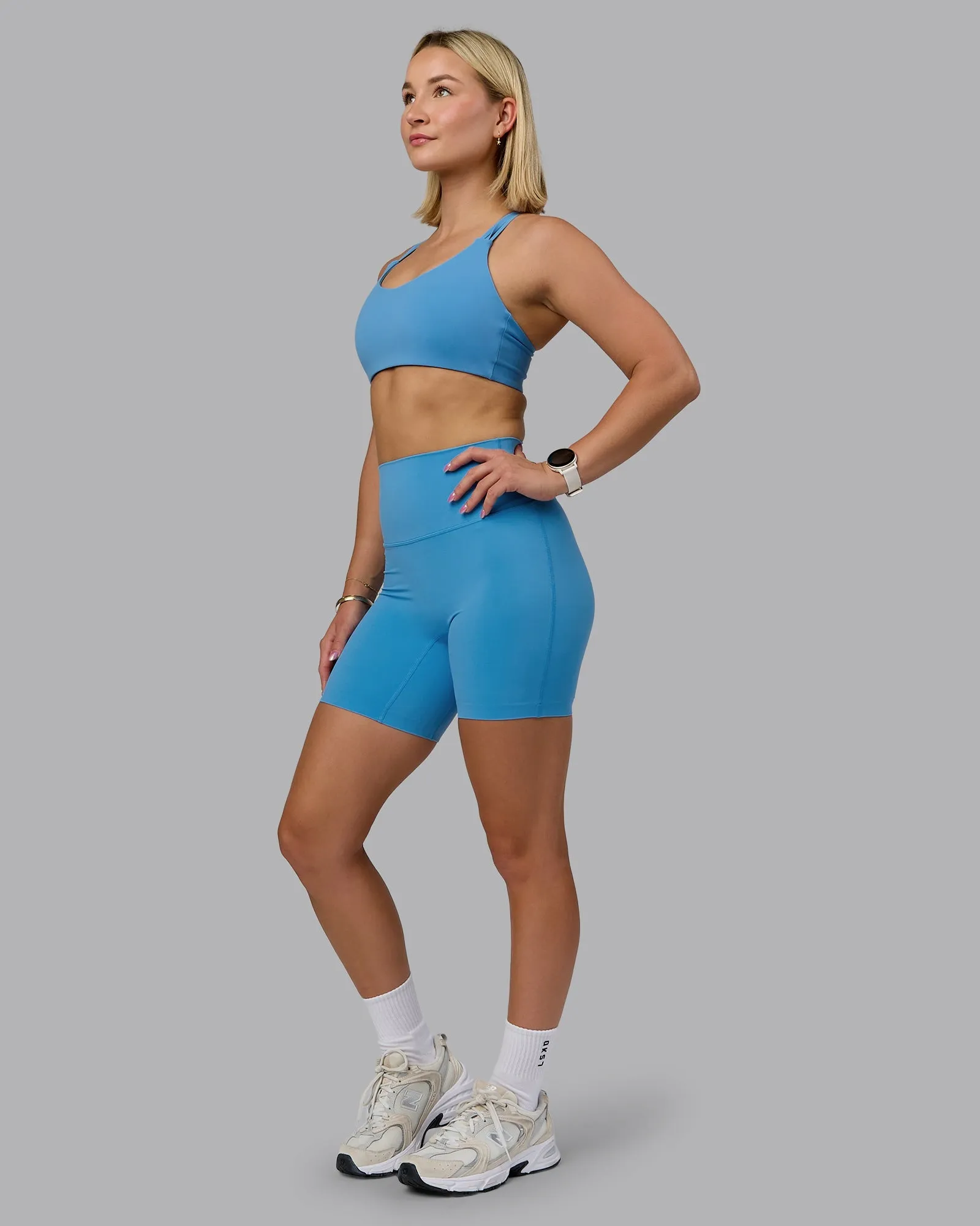Elixir Ultra High-Rise 6" Short - Azure Blue Perfect Design Wear