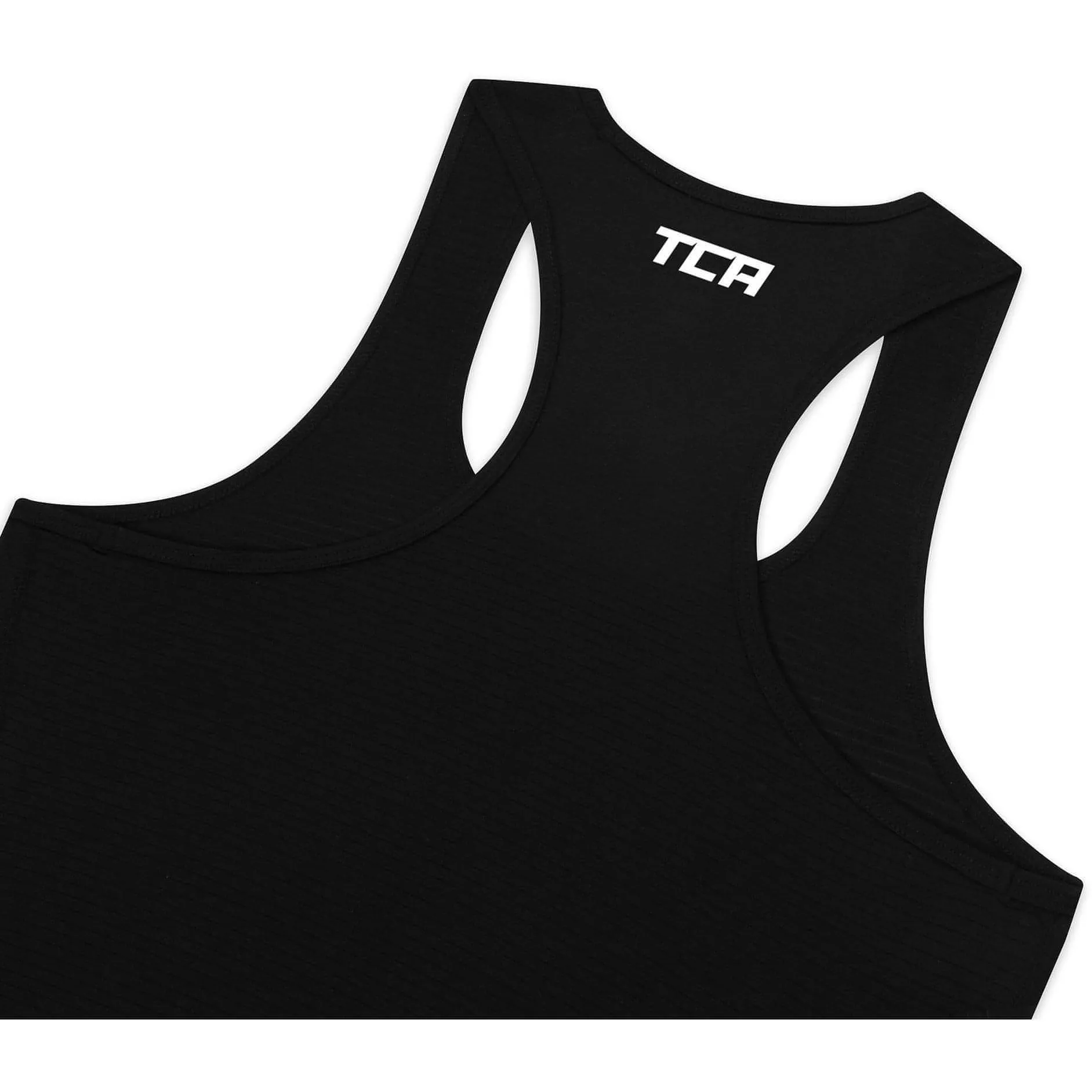 Universal Attachment System TCA Air Racerback Womens Training Vest Tank Top - Black
