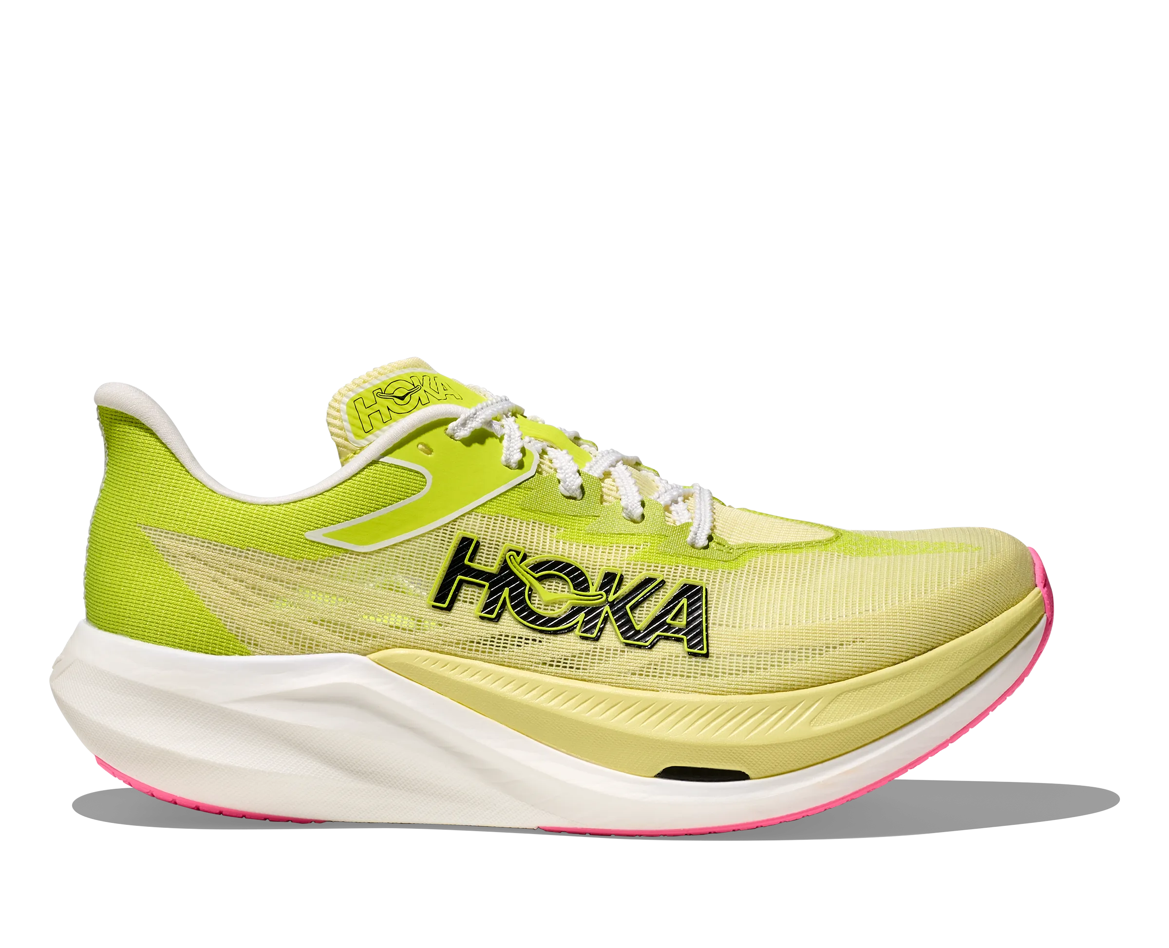 Limited - edition Orthopedic Footbed Design Unisex Rocket X 3 (SNLG - Sunlight/Neon Hoka Citrus)