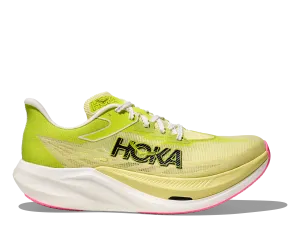 Unisex Rocket X 3 (SNLG - Sunlight/Neon Hoka Citrus) rigid sole shoes