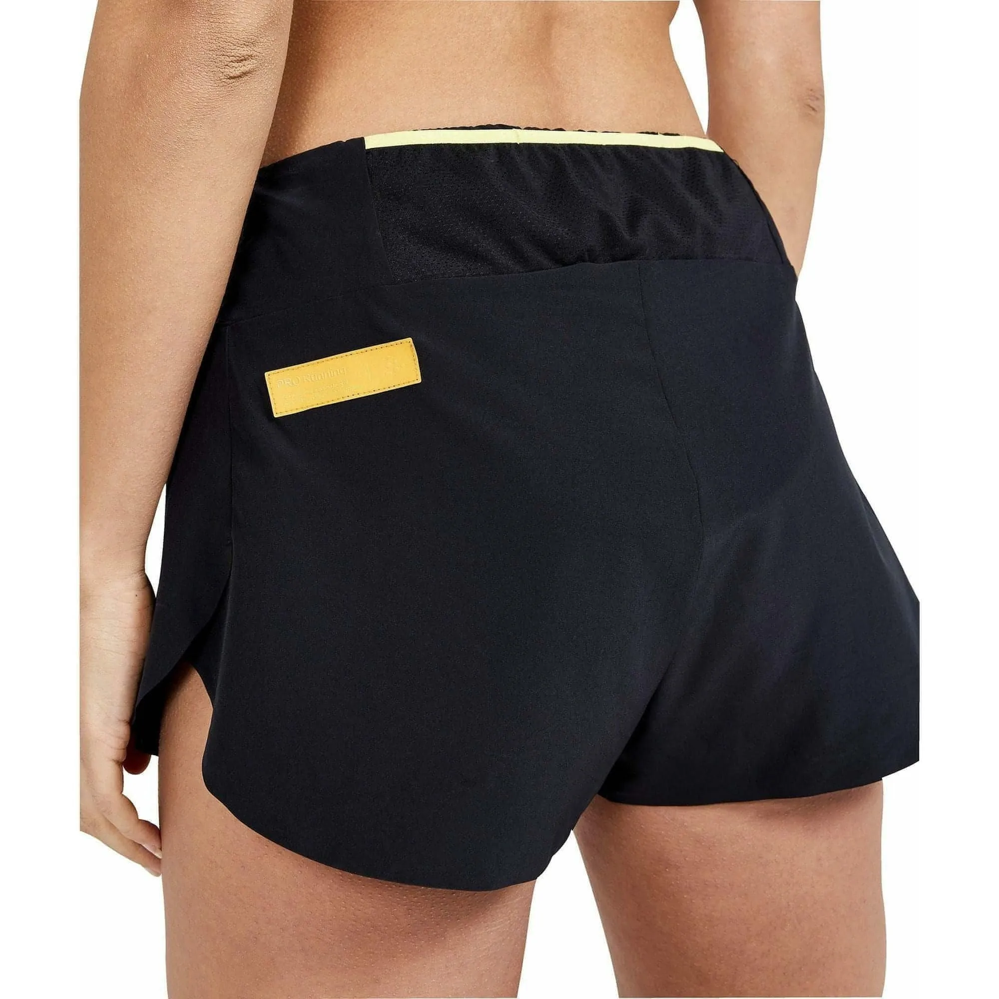Body Friendly Craft PRO Hypervent Split Womens Running Shorts - Black