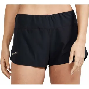 Craft PRO Hypervent Split Womens Running Shorts - Black Subtle Charm