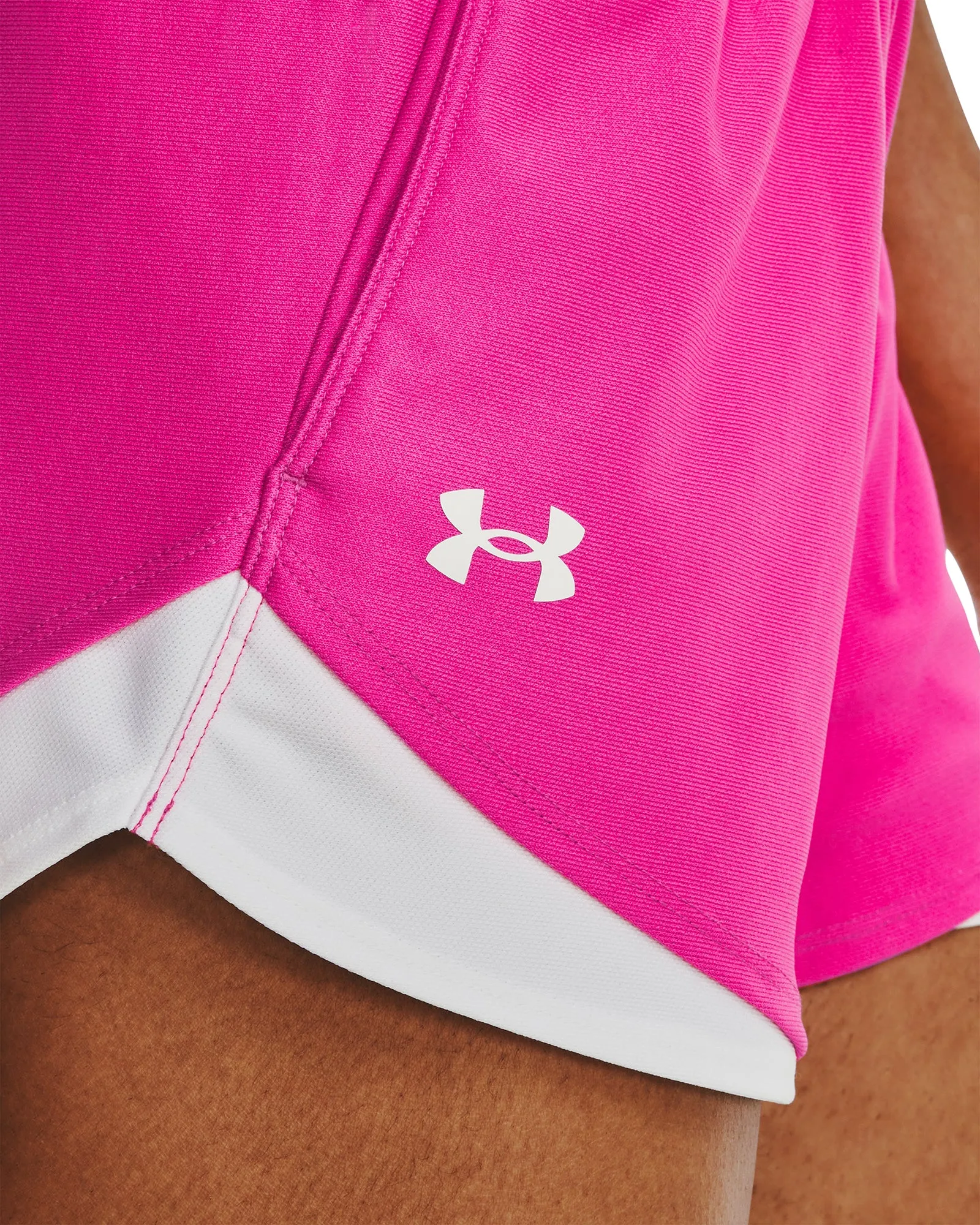 Under Armour Play Up 3.0 Womens Running Shorts - Pink Solid Color Dance wear