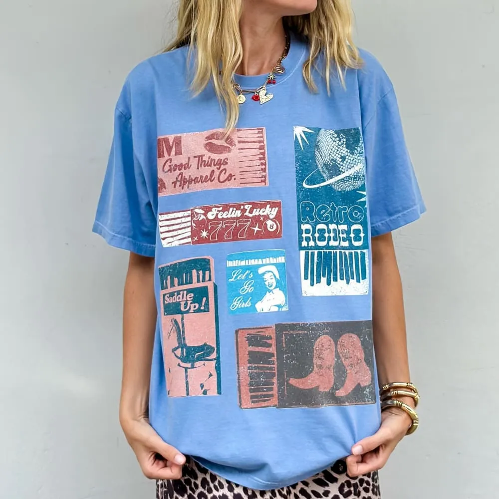 Vintage Matchboxes Tee Outdoor Essentials Fun Style