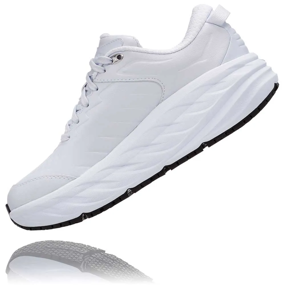 Hyperlock Heel satin - finish - design shoes Women's Bondi SR Walking Shoe - White - Regular (B)