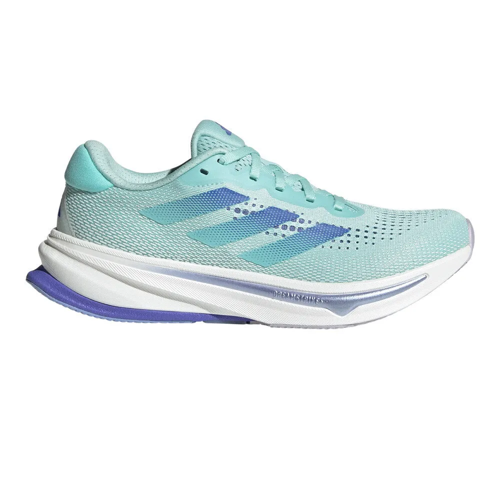 Progressive Rocker Design Adidas Supernova Rise (Womens) - Semi Flash Aqua/Cobalt Blue/Blue Spark Met