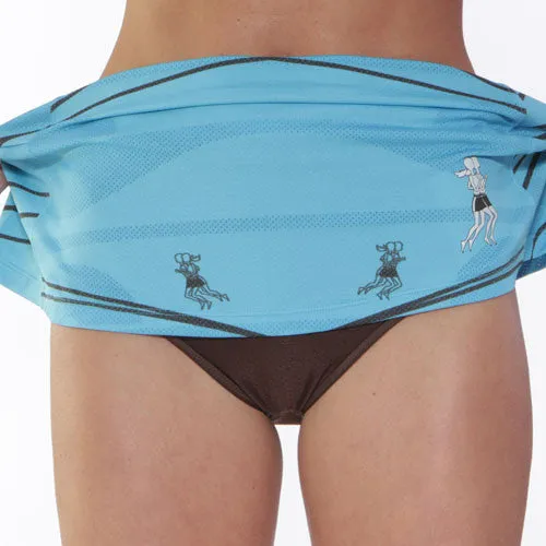 Sophisticated Mood Aqua Wave Ultra Swift Running Skirt