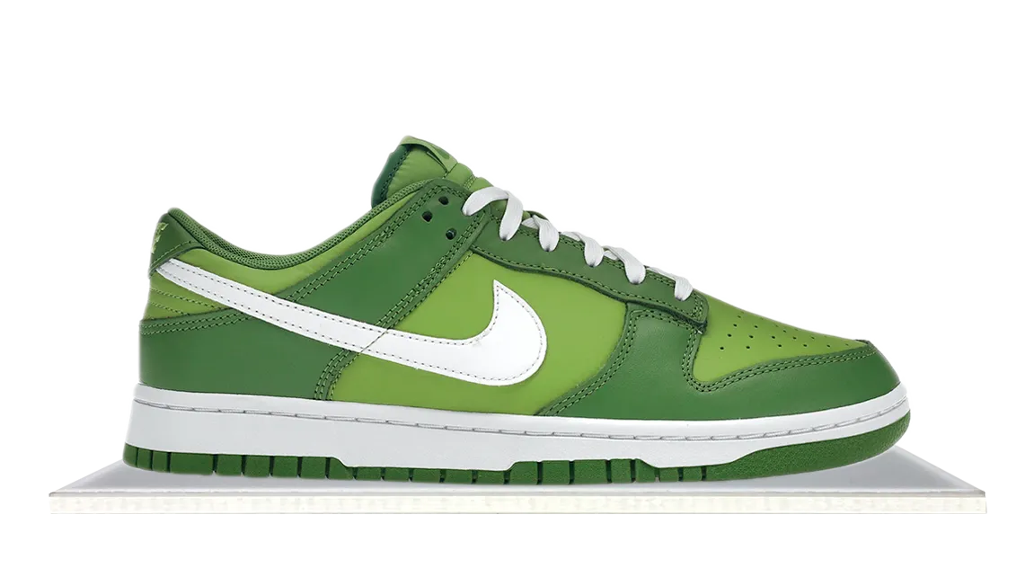 Dunk Low Chlorophyll Green No Break In Fashionable Step