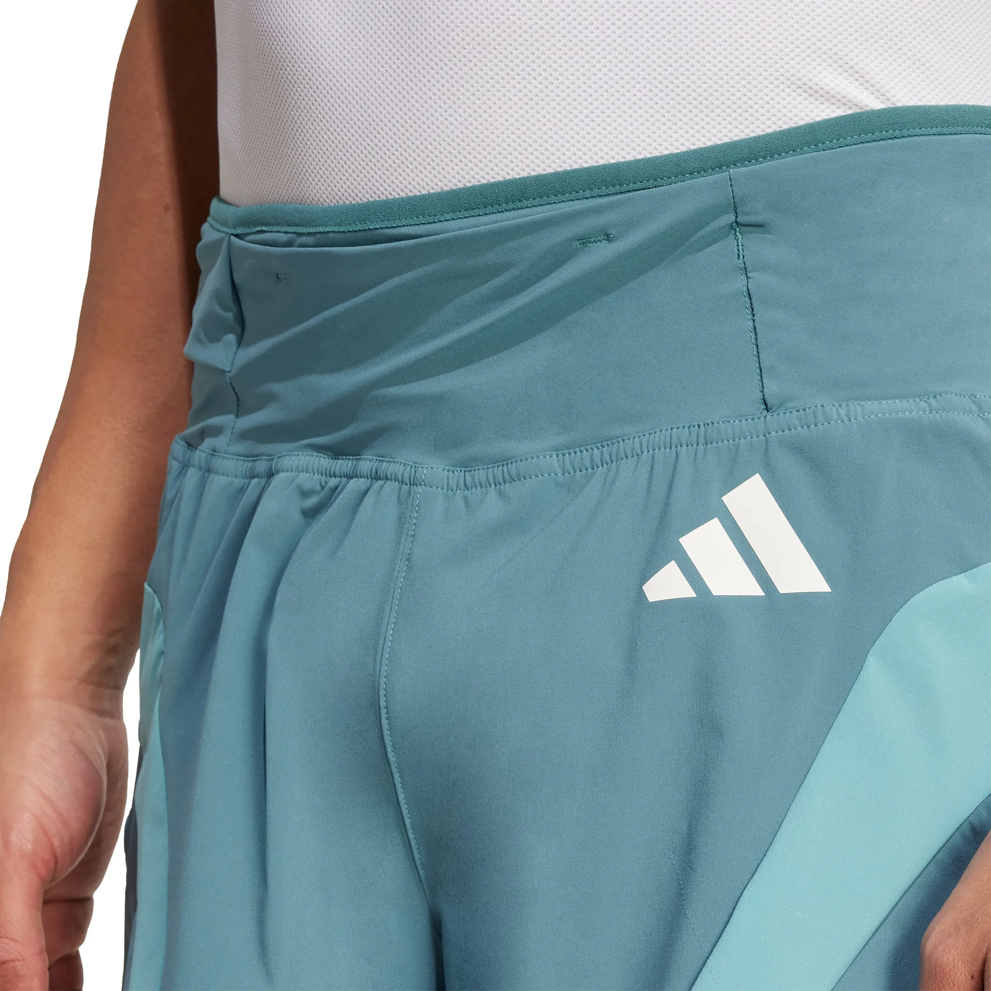 adidas Adizero Archive Gel 3 Inch Mens Running Shorts - Green Durable Quality Trendy Vibe