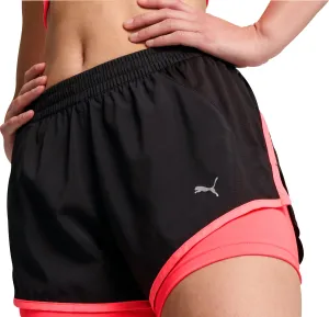 Puma Velocity 2 In 1 Womens Running Shorts - Black Quick Adjust Toggles