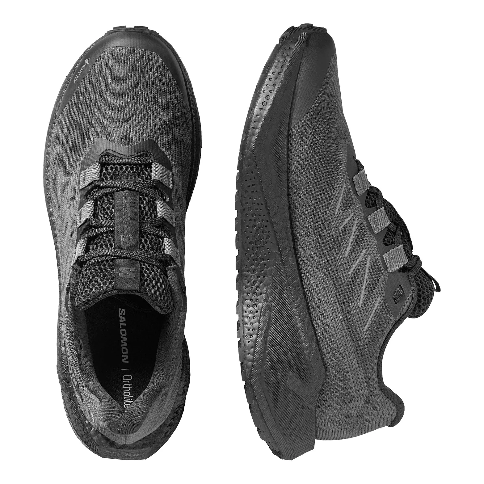 adult running wear Virtual Coaching Women's Aero Blaze 3 GRVL GORE-TEX Running Shoes Black / Asphalt / Black