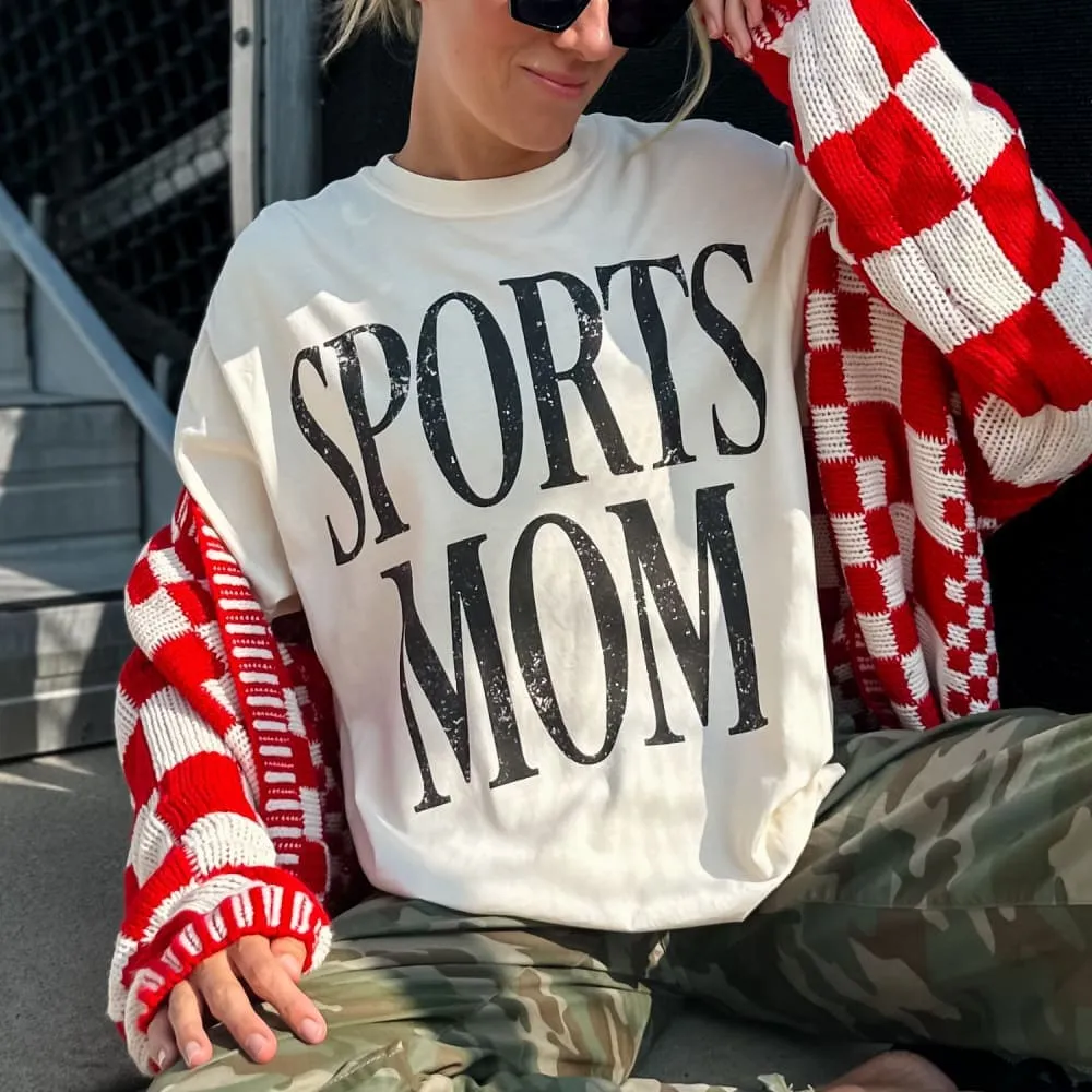 Anti Bacterial Treatment Seasonal Must-Have Bold Sports Mom Tee
