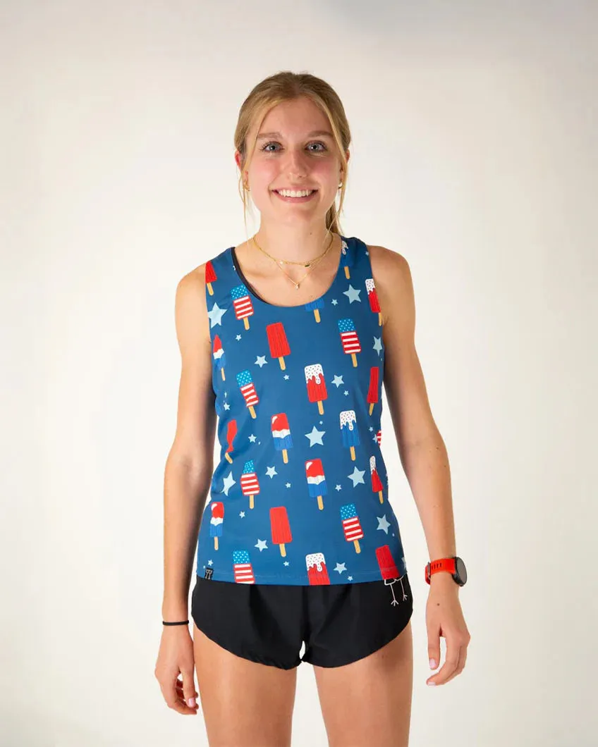 QuickAccess Pockets Women's USA Popsicles Performance Singlet