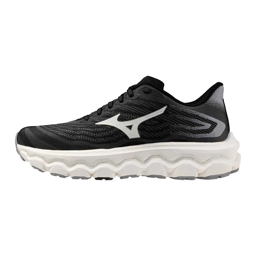 Women's Wave Horizon 8 Running Shoe - Black/White - Wide (D) Flexible Midsole