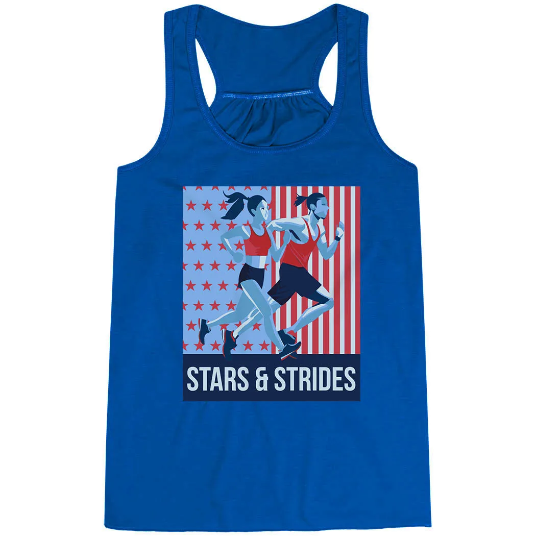 Ergonomic Seaming plastic material Flowy Racerback Tank Top - Stars and Strides