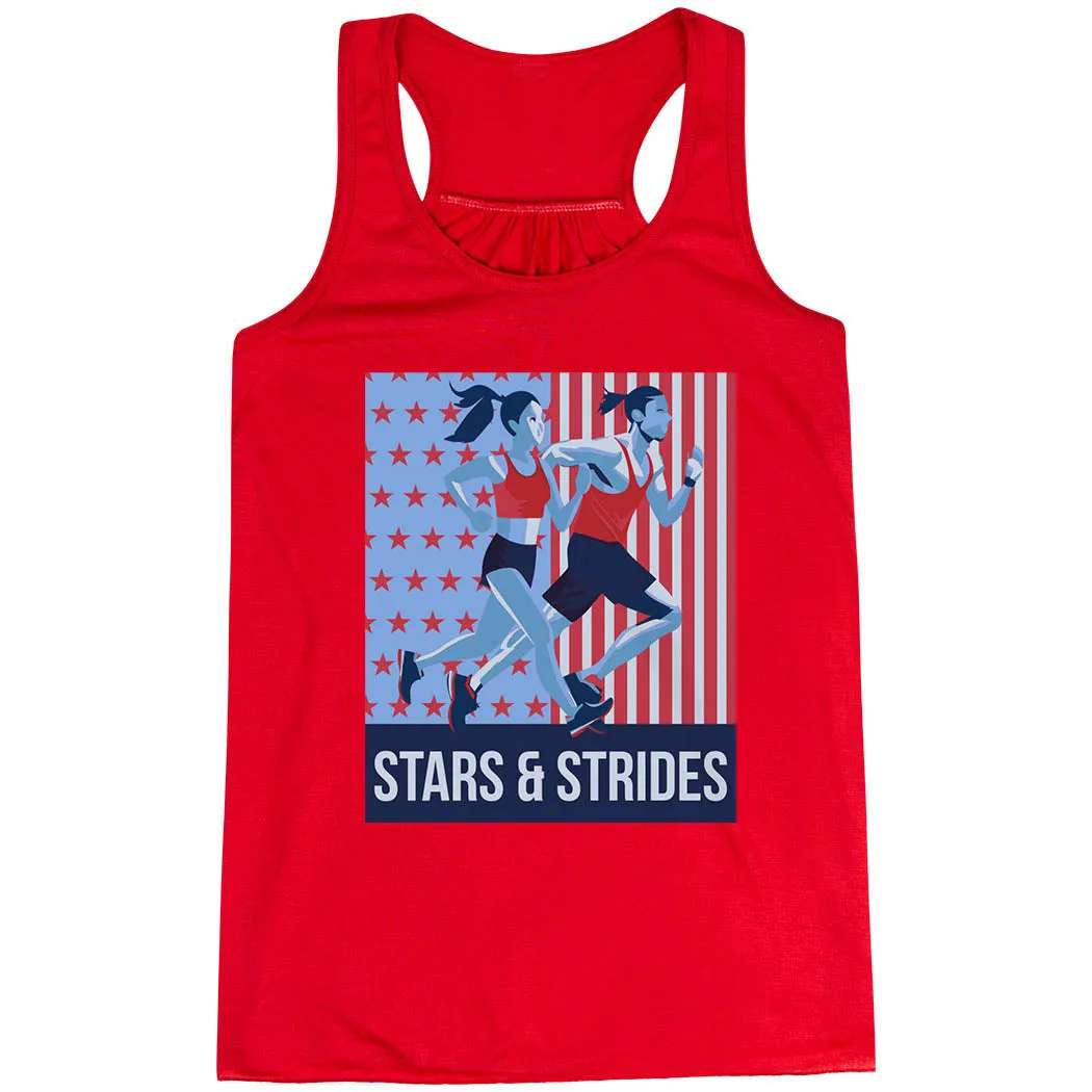 Flowy Racerback Tank Top - Stars and Strides suitable for firefighters
