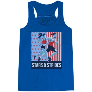 Ergonomic Seaming plastic material Flowy Racerback Tank Top - Stars and Strides