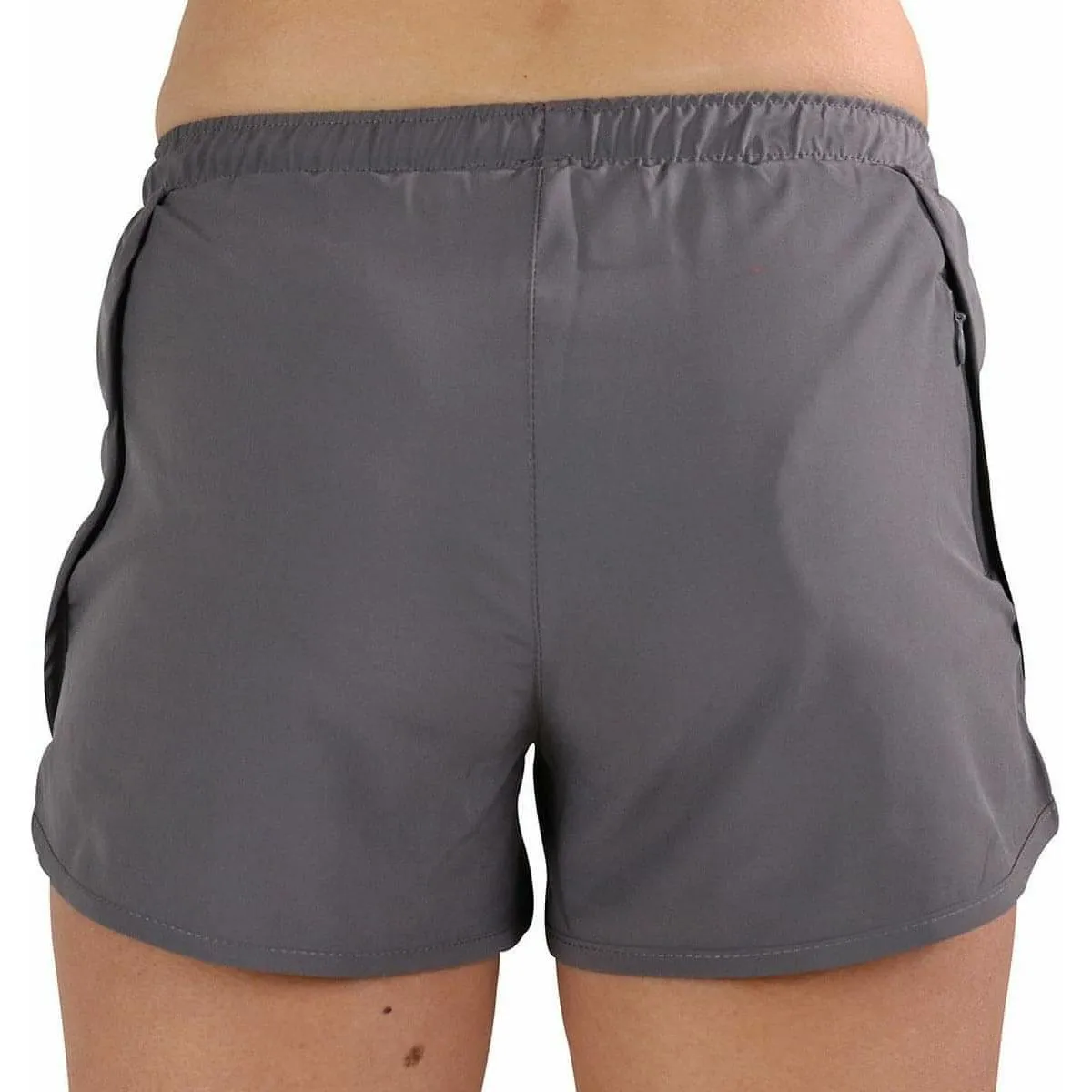 compression support More Mile Strive Womens Running Shorts - Grey