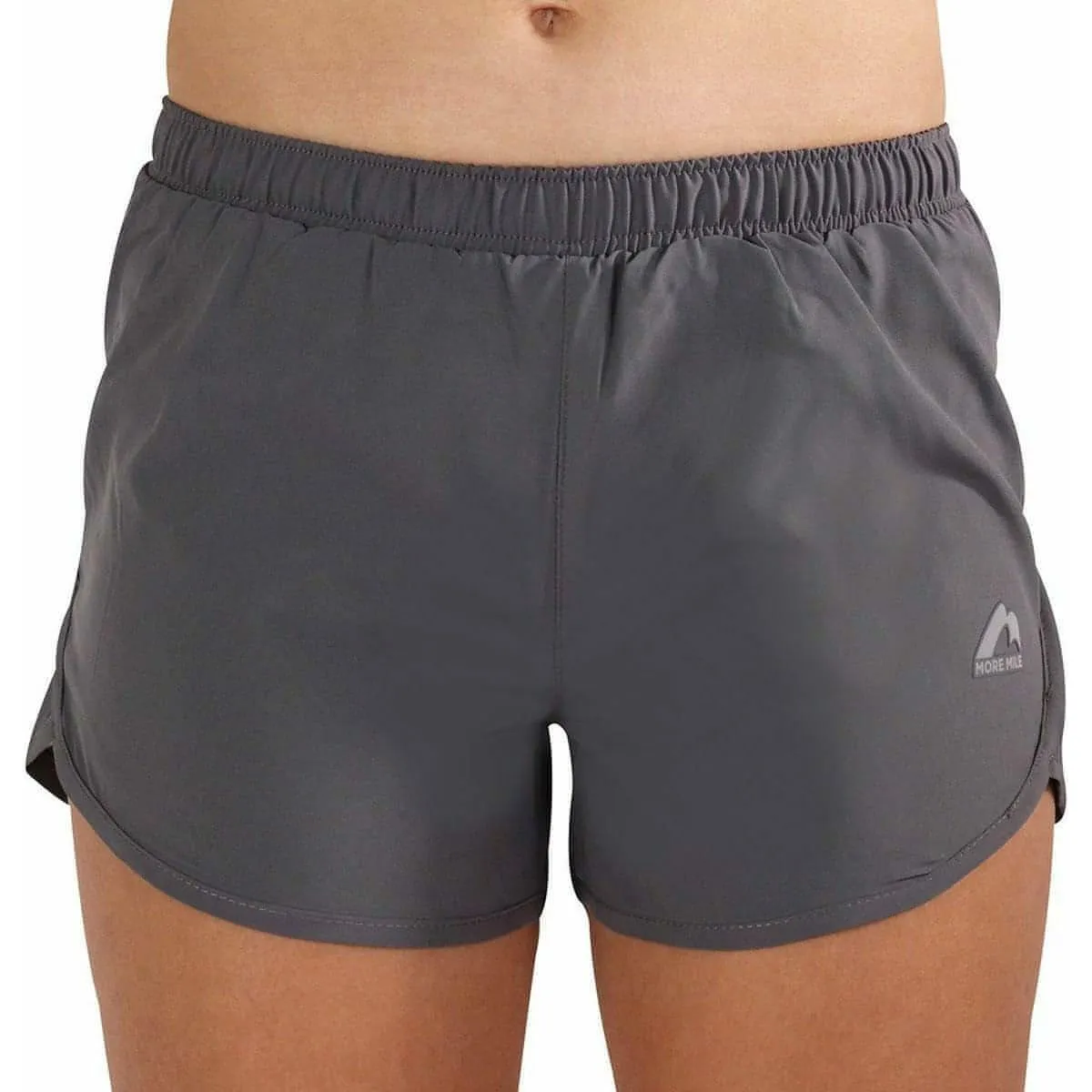 More Mile Strive Womens Running Shorts - Grey snowboarding apparel