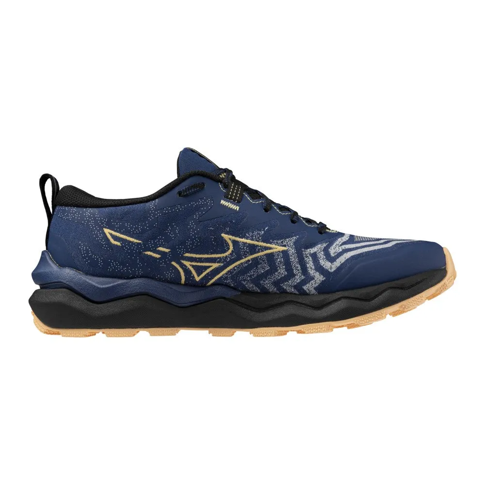 Mizuno Wave Daichi 8 (Womens) - Estate Blue/Apricot Ice/Black Oleophobic Coating Tech
