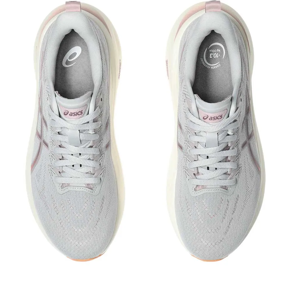 Women's GT-2000 13 Running Shoe - Concrete/Watershed Rose - Wide (D) solo runs slip - on style