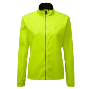 Cool Ready Fitted Look Ronhill Core Women's Running Jacket - Fluo Yellow