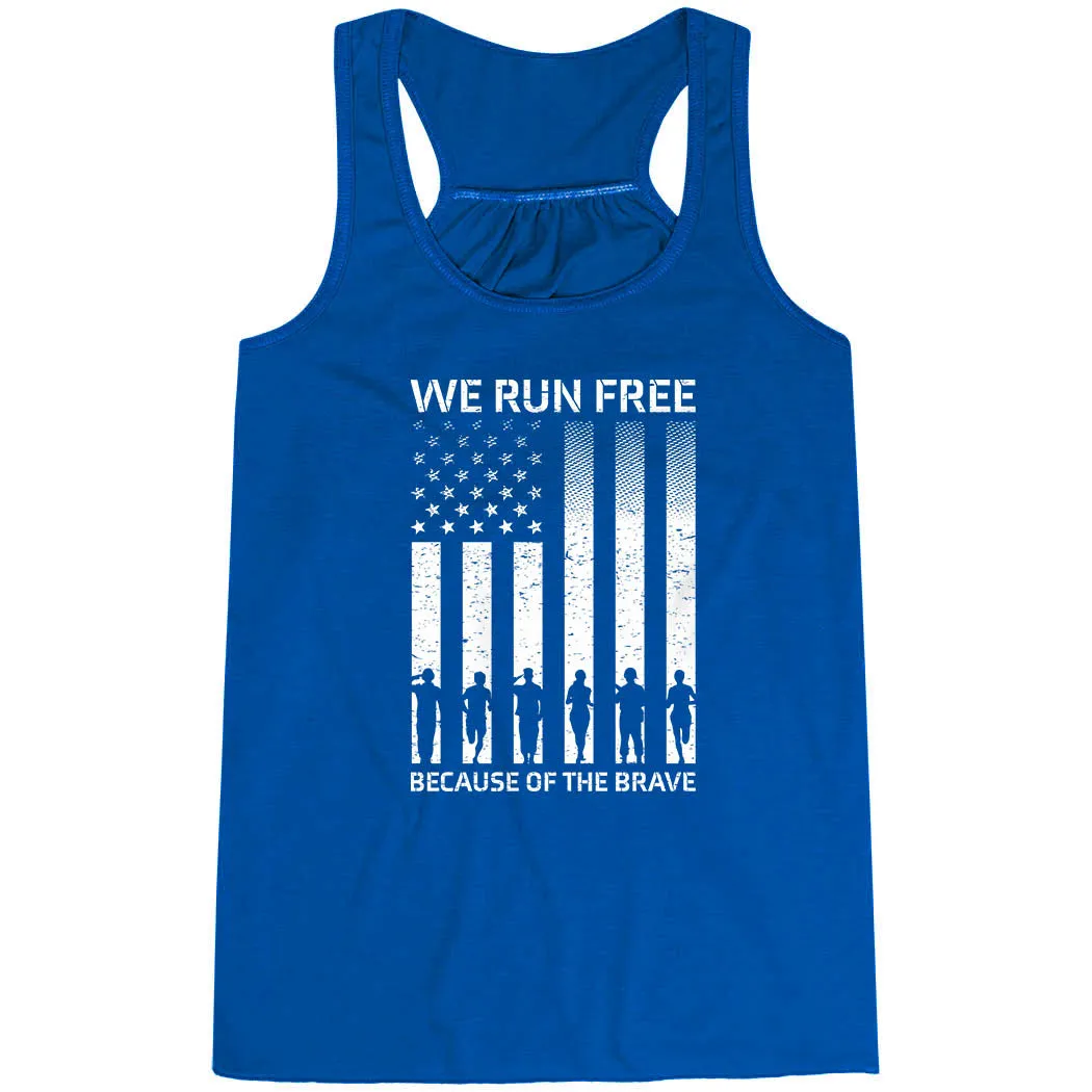 Flowy Racerback Tank Top - Because of the Brave Street Comfort Performance Improvement