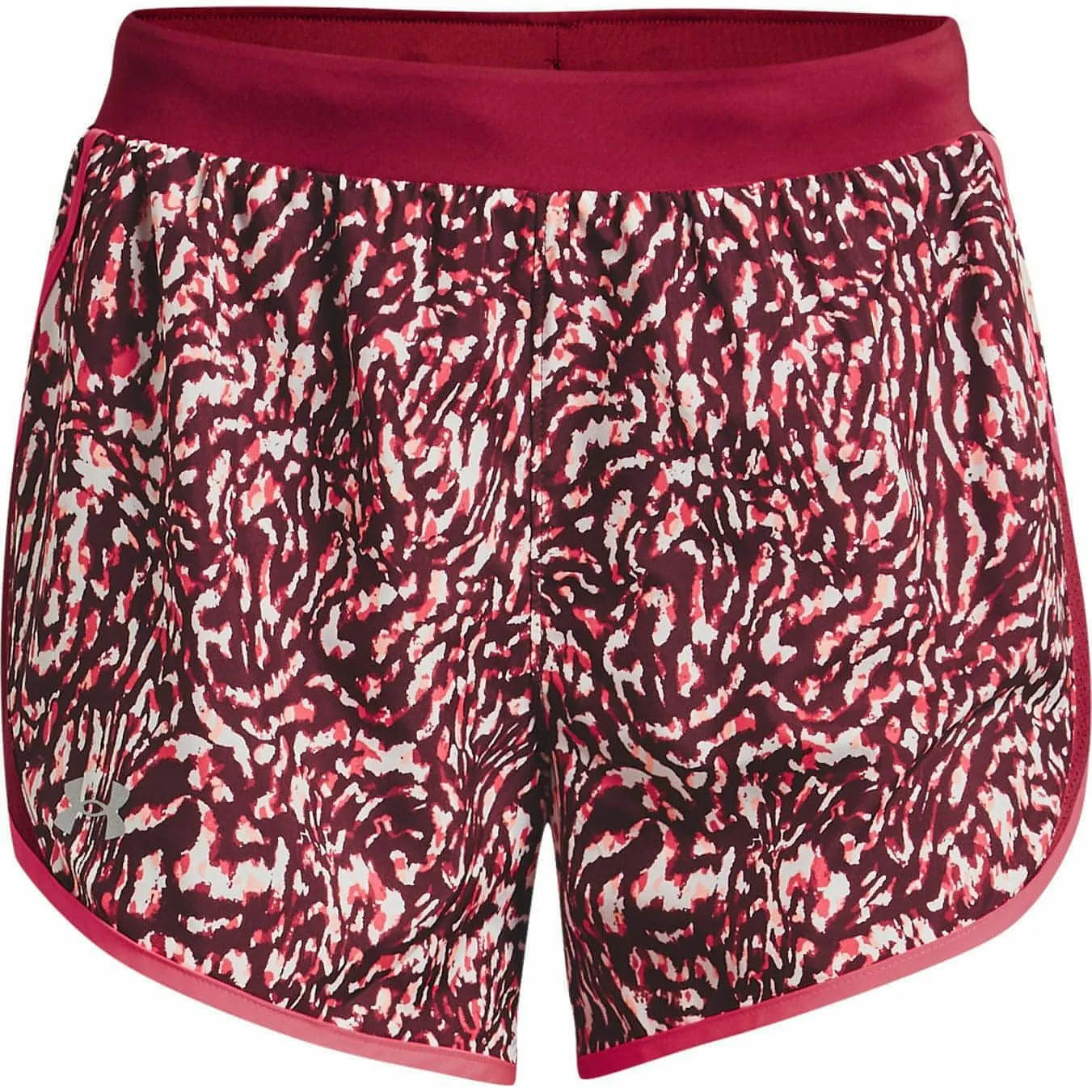 Recycled Polyester Under Armour Fly By 2.0 Printed Womens Running Shorts - Pink