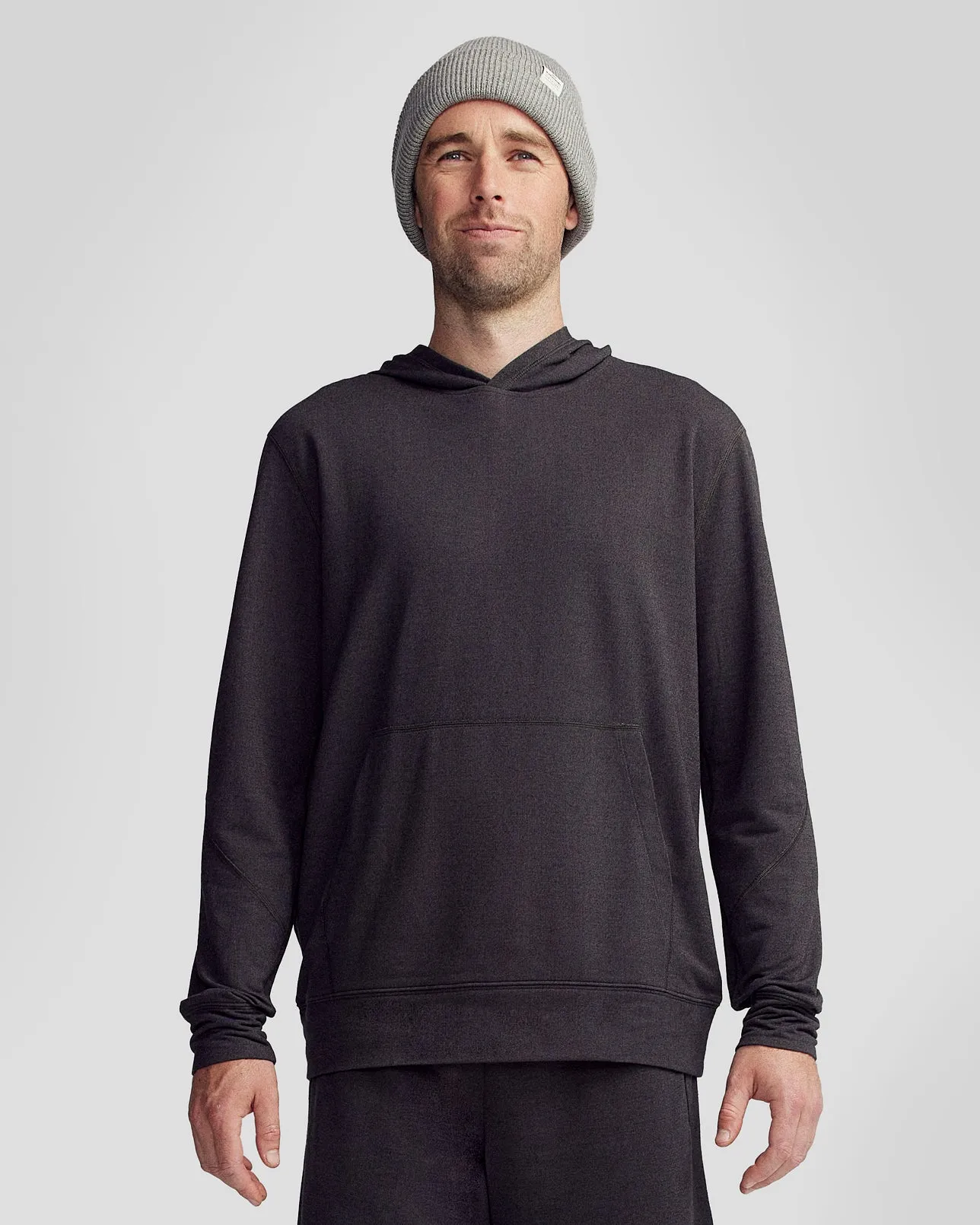 Men??s Anytime Hoodie - Charcoal Marle goes with sandals