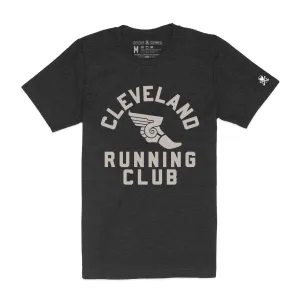 Cleveland Running Club, Dark Grey Heather - Mens/Unisex Crew T-Shirt Casual Comfort