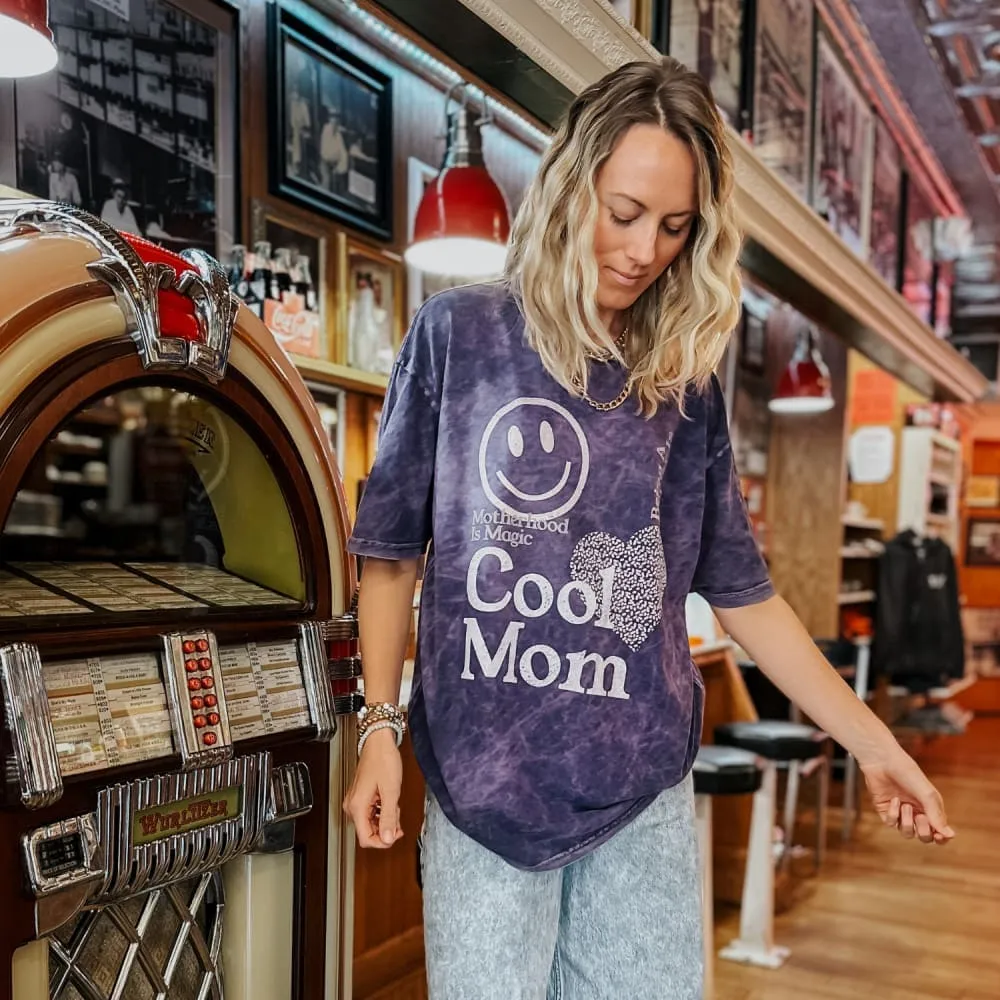 She's A Cool Mom Vintage Tee Dimensional Stability Weave