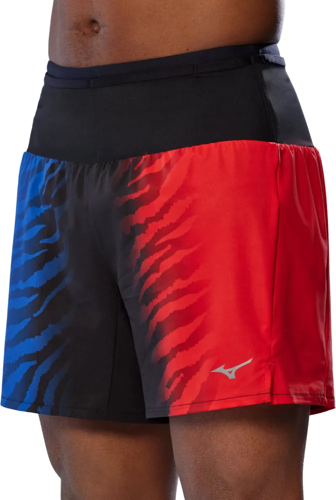 Mizuno Multi Pocket Mens Running Shorts - Blue OdorControlTech