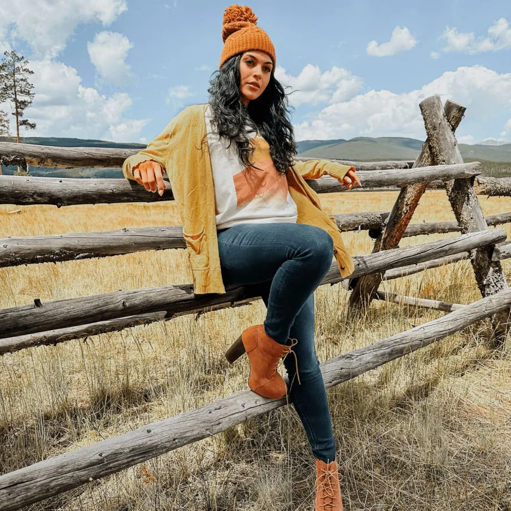 Kids playfulness Drop Shoulder Design Sunrise Arch Tee