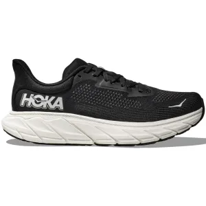 comfortable wearing experience shoes Hoka Women's Arahi 7 Running Shoes Black / White