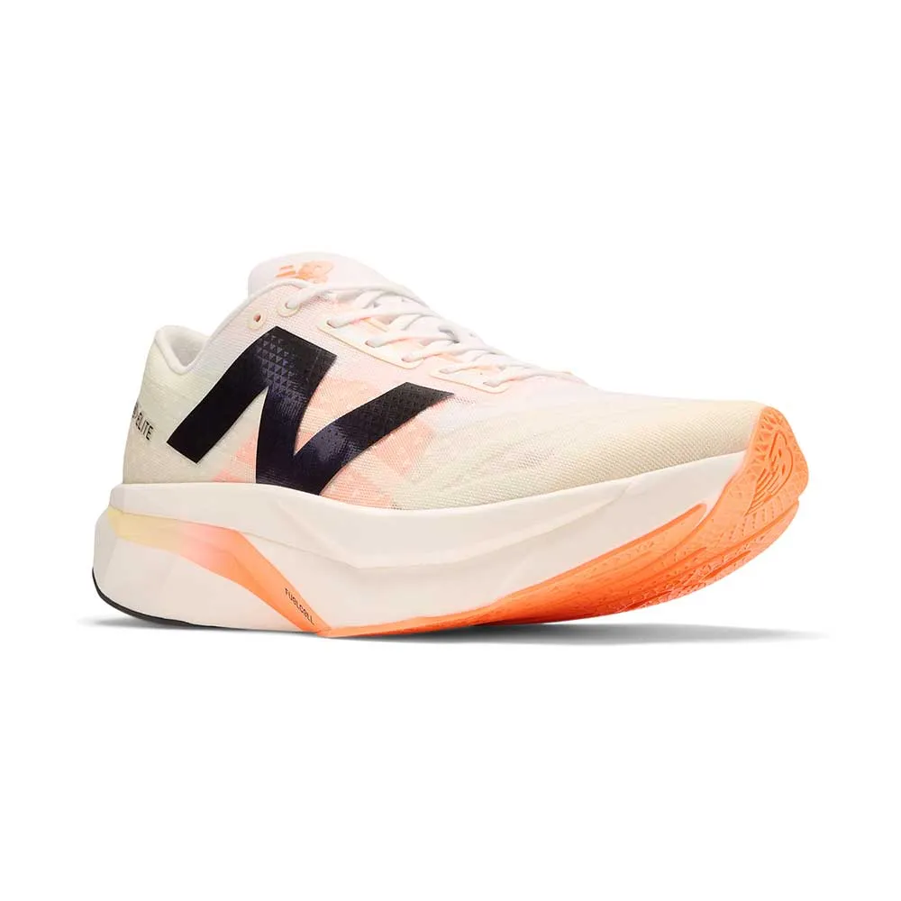 Impact Cushioning maintain balance Women's FuelCell SuperComp Elite v4 Running Shoe - White/Angora - Regular (B)