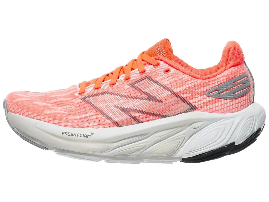 cushioned - sole shoes Airflow Channel Ventilation New Balance | Fresh Foam X Balos v1 | Women's | Urgent Red/Grey Matter/Silver