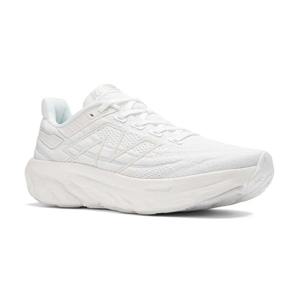 Women's Fresh Foam X 1080v13 Running Shoe - White/Silver Metallic - Regular (B) racing footwear running in a modern bridge area shoes