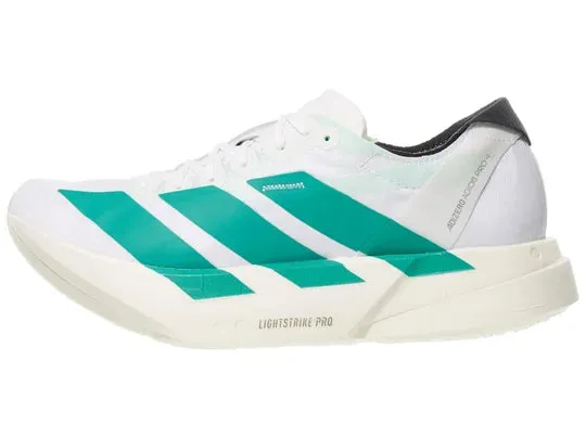 Adidas | Adizero Adios Pro 4 | Women's | Ftwr White/Pure Teal/Carbon Wide Forefoot Platform engraved - finish - design shoes