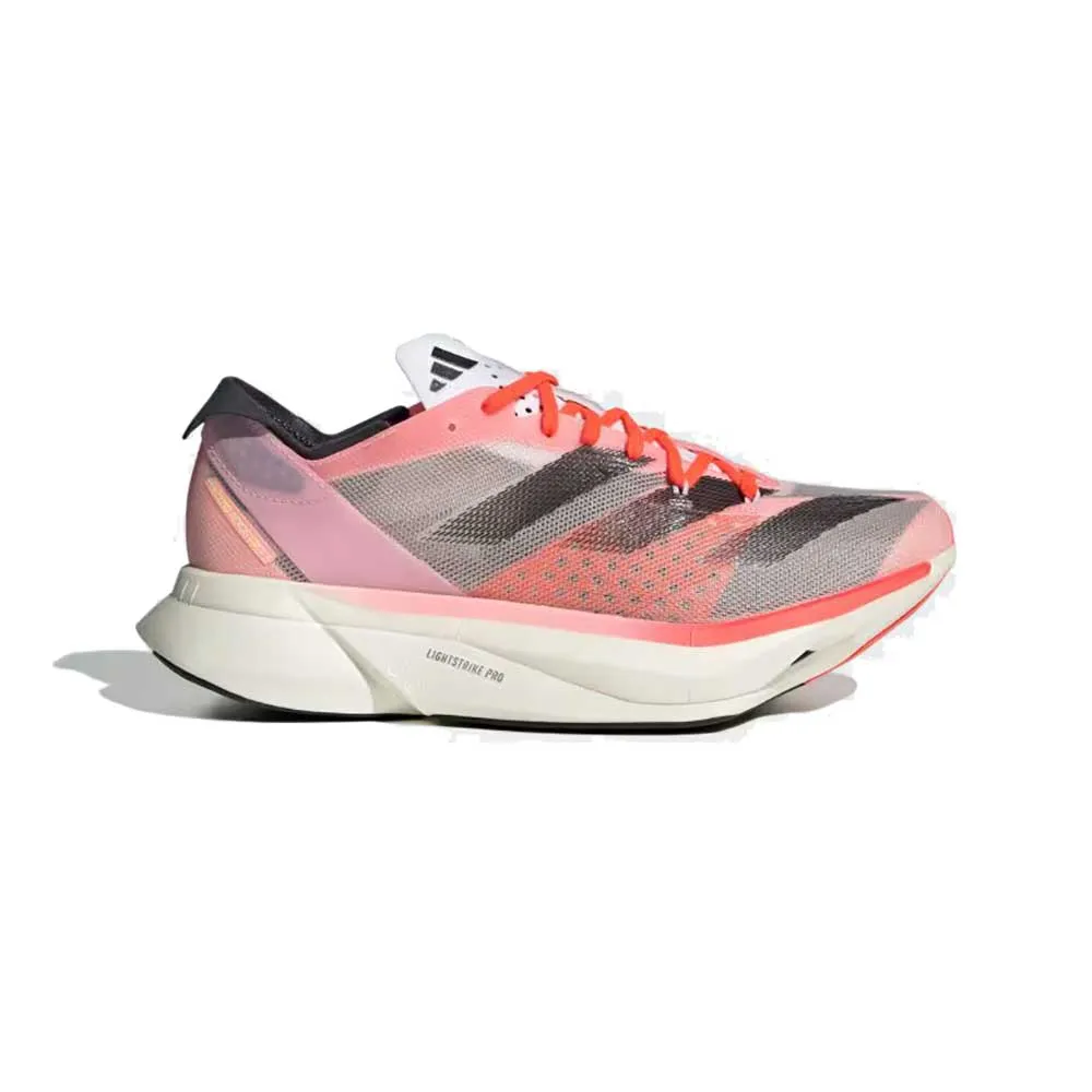 mountain - runner Women's Adizero Adios Pro 3 Running Shoe - Pink Spark/Aurora Met./Sandy Pink - Regular (B)