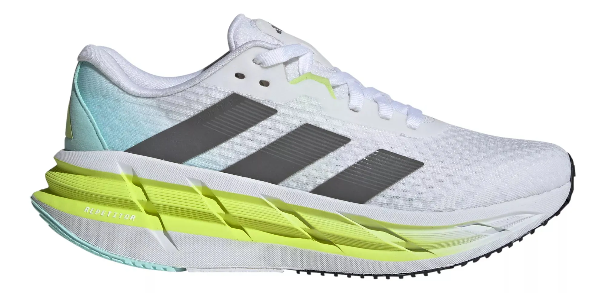 Adidas | Adistar 3 | Women's | Ftwr White/Core Black/Pulse Lime Impact Resistant Outsole support - enhanced shoes