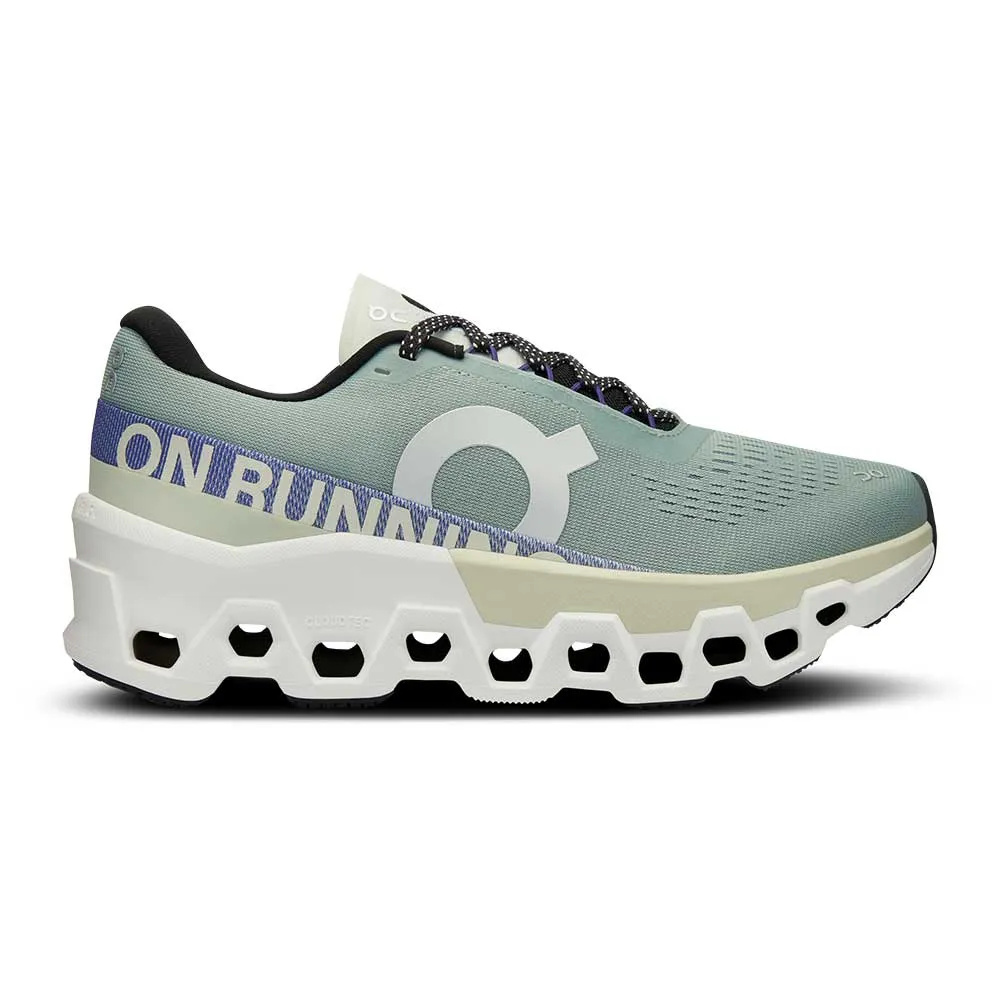 Women's Cloudmonster 2 Running Shoe - Mineral/Aloe - Regular (B) Comfort Grip style - specific shoes