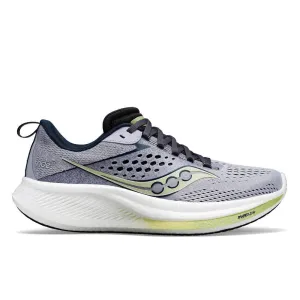 Balanced Cushioning Matrix Saucony Ride 17 (Womens) - Iris/Navy