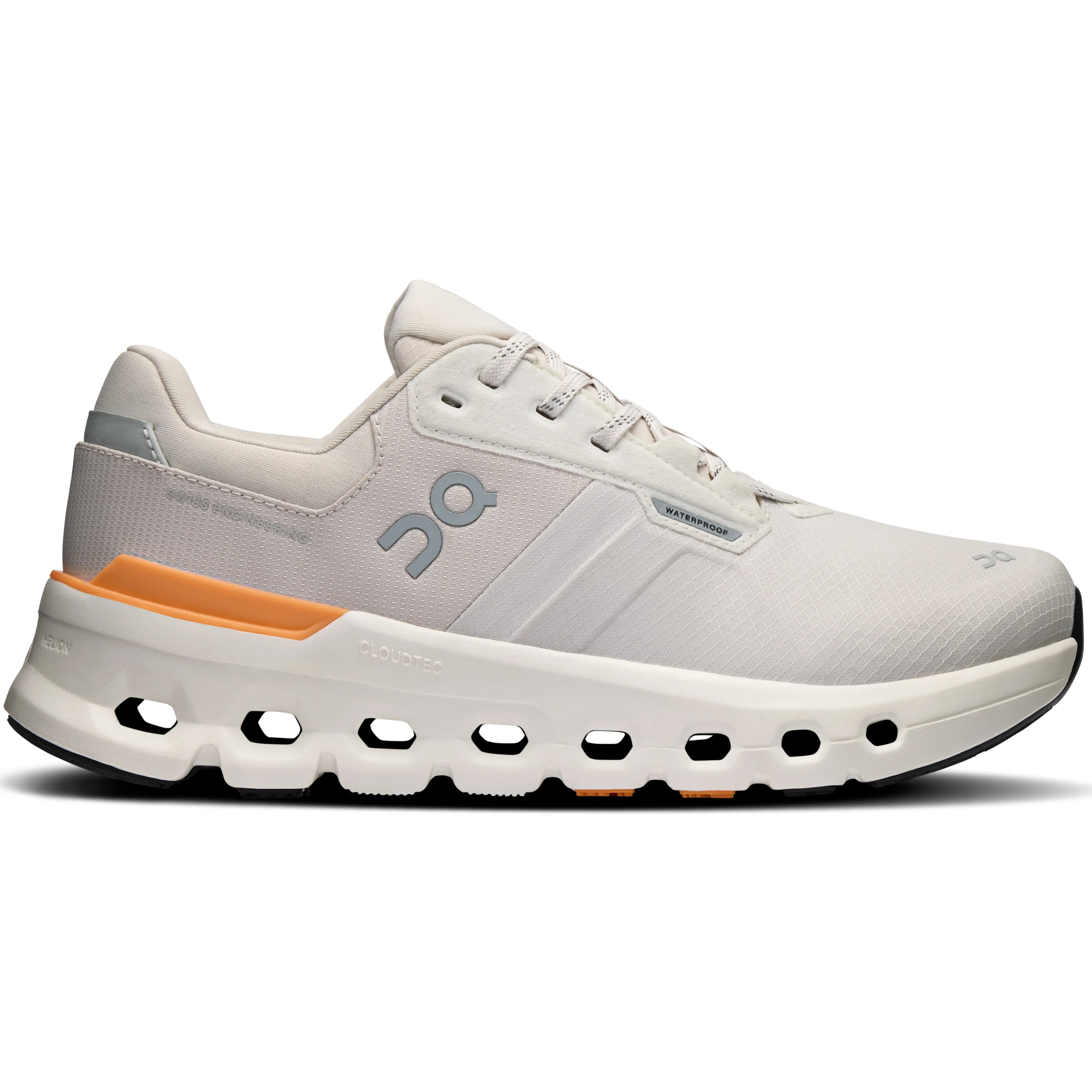 Women's Cloudrunner 2 Waterproof Running Shoes Wolf / Tangerine Comfort Linings