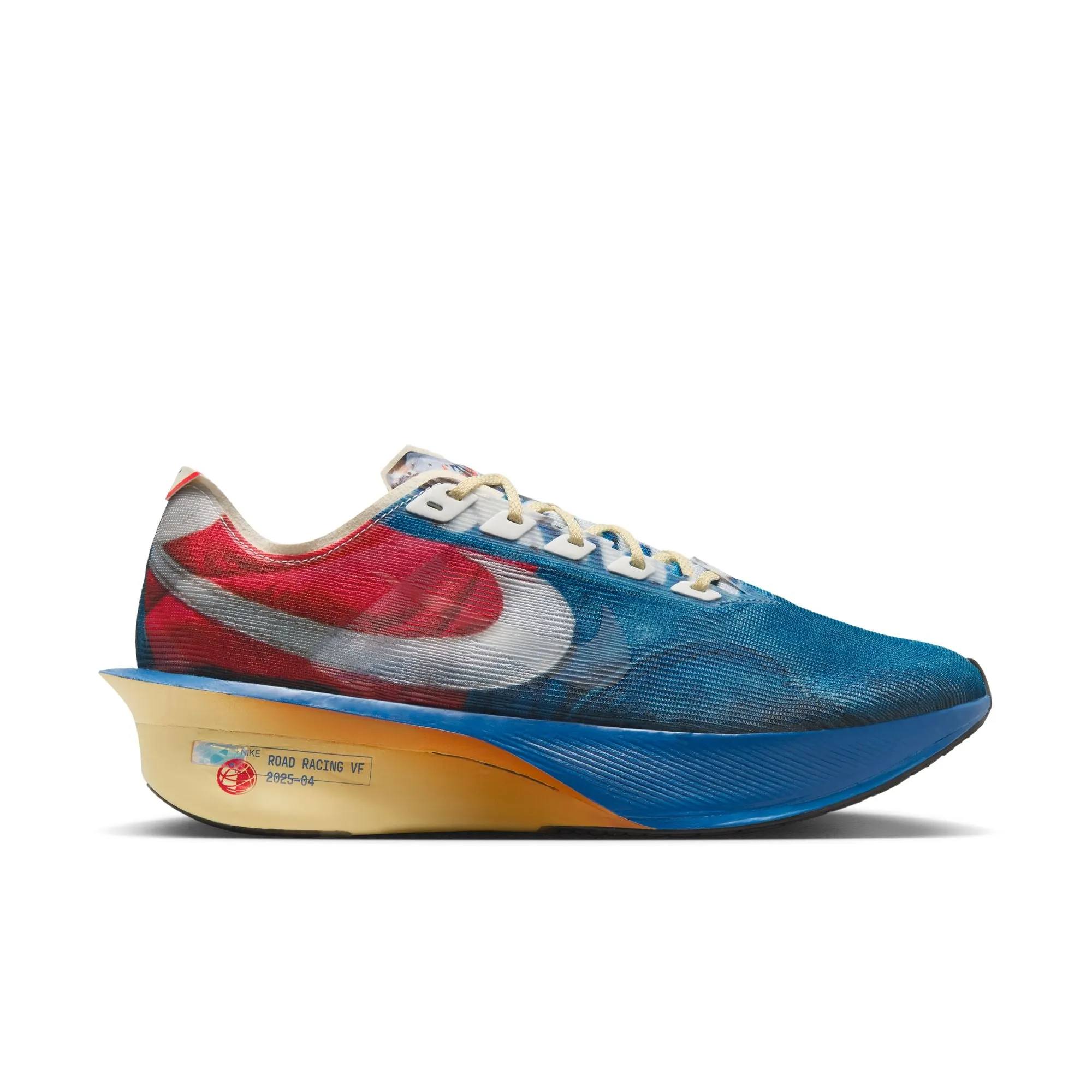 foldable shoes Achilles Protector Men??s Vaporfly 4 (999 - Multi-Color/Clear-Mountain Blue-Fire Red)