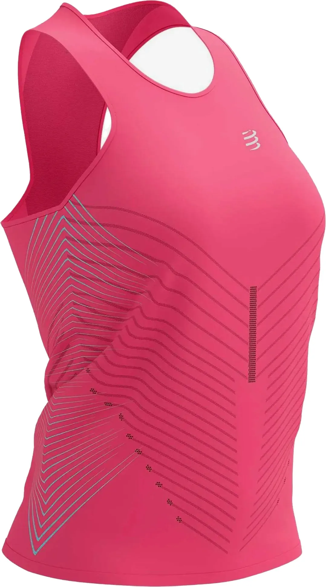 Ultra Lightweight Build Compressport Performance Womens Running Vest Tank Top - Pink