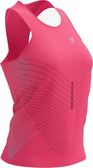Ultra Lightweight Build Compressport Performance Womens Running Vest Tank Top - Pink