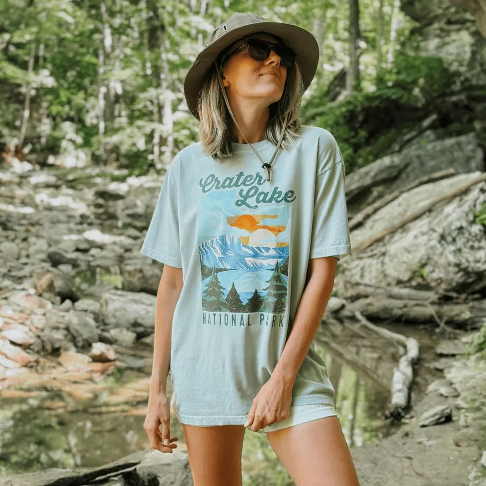Crater Lake National Park Tee Vibrant Prints theater visit