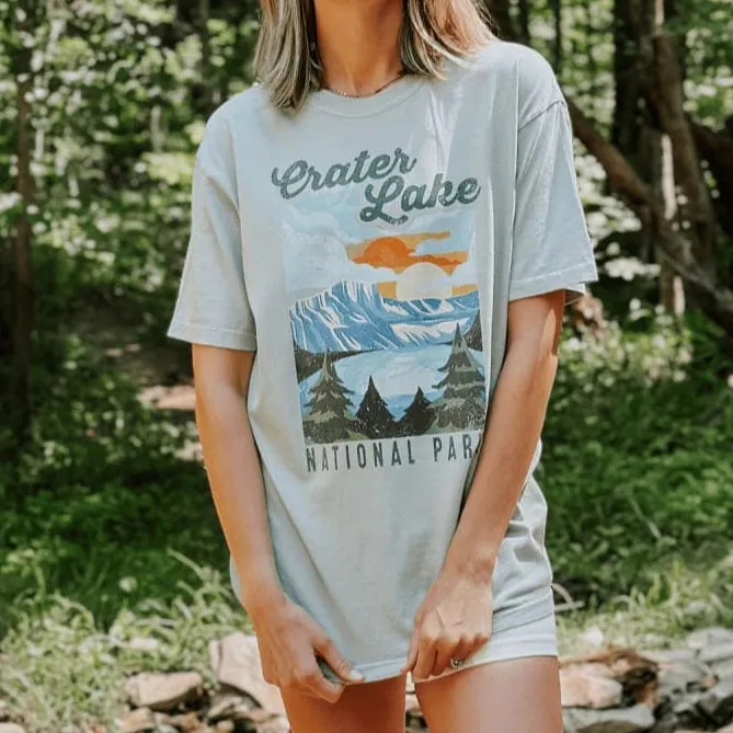 Everyday Wear Weekend Comfort Crater Lake National Park Tee