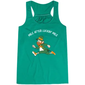 Flowy Racerback Tank Top - Mile After Luckin Mile Body Mapped Ventilation Airflow Ventilation