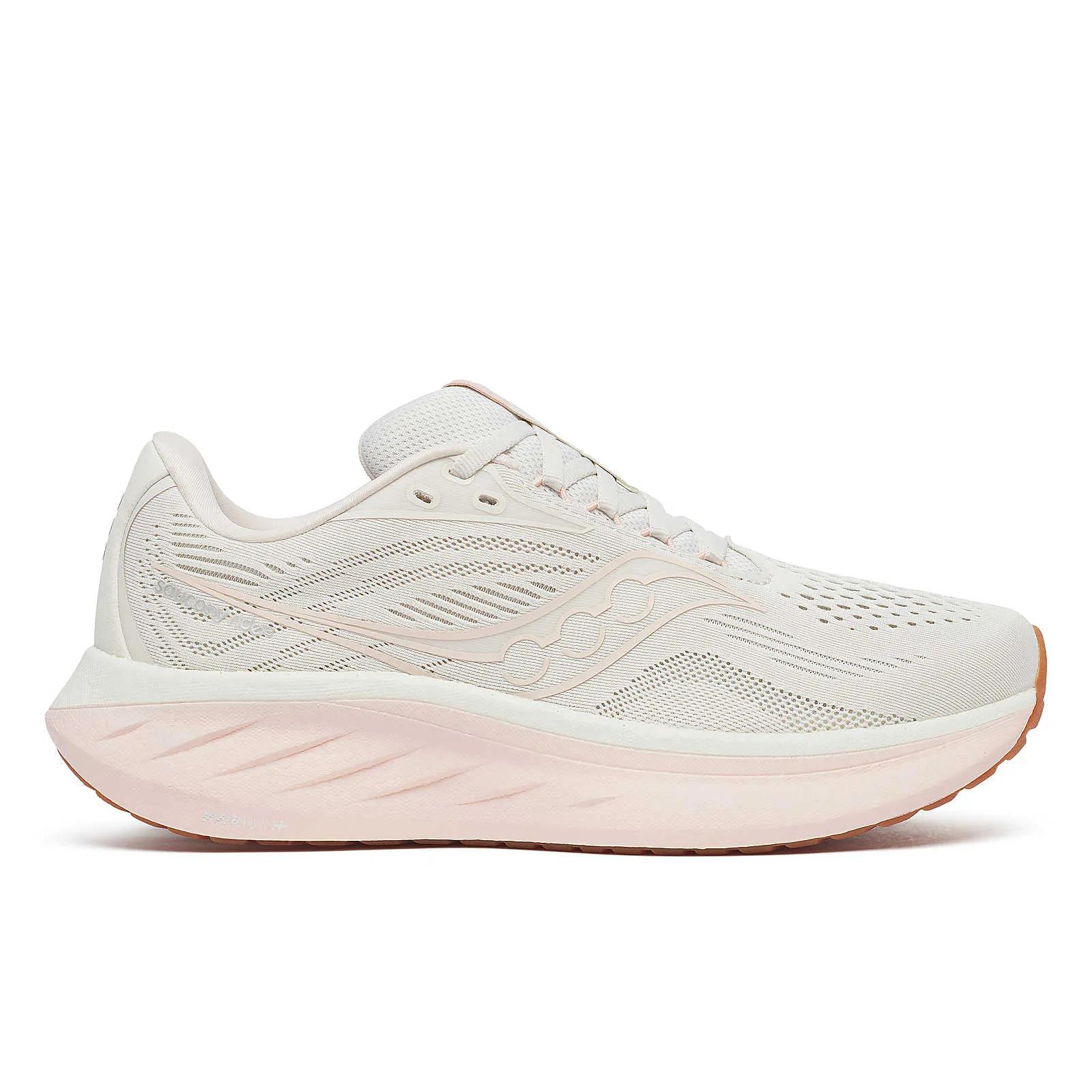 Quick - dry shoes Everyday Activity Saucony Ride 18 (Women's) - Quartz/Peony